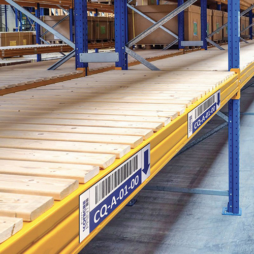 Etichette magnetiche per scaffalature industriali